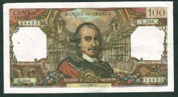 FRANCE - 100 Francs Corneille - 2/1/1969 - TTB - F. : 65/25 - N° De Billet : 14433 - 100 F 1964-1979 ''Corneille''