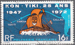 FRENCH POLYNESIA  SCOTT NO C87  USED  YEAR 1972 - Gebruikt