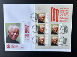 Djibouti Central Africa Togo Sierra Leone Niger FDC 2018 PAN African Postal Union Nelson Mandela Madiba 100 Years - Togo (1960-...)