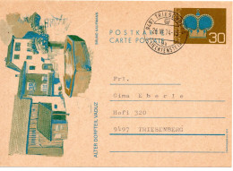 67717 - Liechtenstein - 1974 - 30Rp Krone GAKte Als OrtsKte TRIESENBERG - Storia Postale