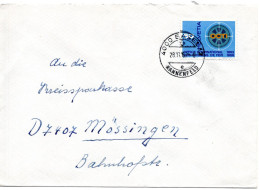 67719 - Schweiz - 1969 - 50Rp Zentralamt Für Den Internationalen Eisenbahnverkehr EF A Bf BASEL -> Westdeutschland - Storia Postale