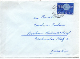 67720 - Schweiz - 1960 - 50Rp CEPT '60 EF A Bf LUZERN -> Westdeutschland - Lettres & Documents