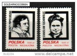 POLAND SOLIDARNOSC SOLIDARITY MARTYRED PRIESTS Martyrdom Martyr Christianity Father Popieluszko Suchowolec - Solidarnosc Vignetten