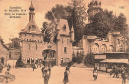 BELGIQUE - Exposition De Bruxelles 1910 -Porte De Bruxelles - Kermesse - Château - Animé - Carte Postale Ancienne - Weltausstellungen