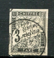 25289 Obock Taxe N°3° 3c. Noir C à D Obock Du 26 JANV. 90  TB  - Used Stamps