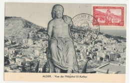 CARTE MAXI - ALGERIE - 1955 - N° 326 - CONGRES FRANCAIS DE MEDECINE - Cartes-maximum