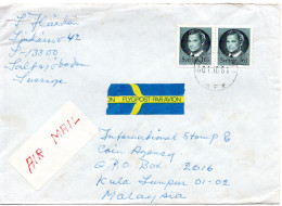 67734 - Schweden - 1981 - Kr.1,65 Carl Gustav A LpBf SALTSJOEBADEN -> Malaysia - Storia Postale