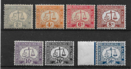 HONG KONG 1938 - 1947 POSTAGE DUE SET UNMOUNTED MINT Cat £95 - Strafport