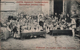 ! 1910 Alte Ansichtskarte Aus Poštorná, Schule, Skoly - Repubblica Ceca