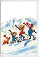 Roba - Sports D'hiver à La Montagne En Famille - Studio Boule Et Bill - 2003 - Cp Double Vierge - Bandes Dessinées