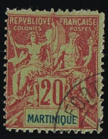 Martinique N°37 - Faux Fournier - Oblitéré - TB - Gebraucht