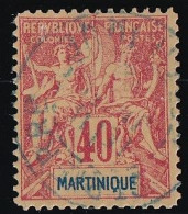 Martinique N°40 - Faux Fournier - Oblitéré - TB - Gebruikt