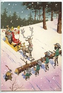 Le Père Noël Et Les Dalton  - Lucky Comics 2003 Morris - Cp Double Vierge - Bandes Dessinées