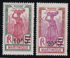 Martinique N°118/119 - Neuf * Avec Charnière - TB - Unused Stamps