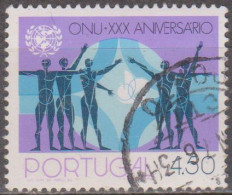 PORTUGAL - 1975,  30.º Aniversário Das Nações Unidas.  4.50  (o)   MUNDIFIL  Nº 1259 - Oblitérés