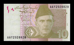 Pakistán 10 Rupees 2014 Pick 45i (2) Sc Unc - Pakistan