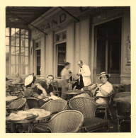 Ajaccio * Grand Café ? * Terrasse Café Hôtel Restaurant * Commerce * Photo Années 30 6.2x6.2cm * Corse Du Sud 2A - Ajaccio