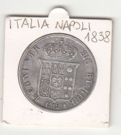 ITALIA NAPOLI FERDINANDO II  PIASTRA DA 120 GRANA 1838 ARGENTO - Naples & Sicile