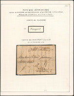 Page De Collection - Précurseur : LAC Datée De Nieuport (1715) + Griffe Manuscrite, Port "4" > Lille - 1714-1794 (Pays-Bas Autrichiens)