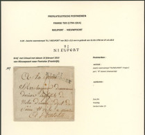 Page De Collection - Précurseur : LAC Datée De Nieuwpoort (1810) + Obl Linéaire 91 / NIEUPORT, 8 Stuivers > Pontoise (Fr - 1794-1814 (Periodo Francese)