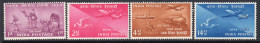 India 1954 Stamp Centenary Set Of 4, Hinged Mint, SG 348/51 (D) - Neufs