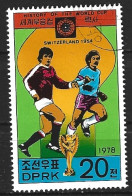 DPR KOREA. Timbre Oblitéré De 1978. Suisse'54. - 1954 – Zwitserland
