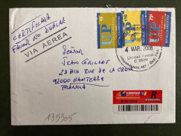 LR Par Avion Pour La FRANCE TP UP S5 + S10 + 75c OBL.4 MAR 2008 - Cartas & Documentos