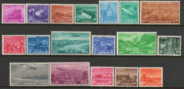 India 1955 5 Year Plan Complete Set Of 18 To 10R, MLH, SG 354/71 (D) - Nuevos