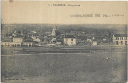 D 28.  VILLEMEUX VUE GENERALE.  CARTE ECRITE - Villemeux-sur-Eure