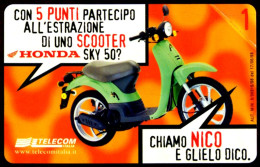 G 880 C&C 2924 SCHEDA NUOVA MAGNETIZZATA LA 10 VINCE SCOOTER NICO VARIANTE OCR 18/19 - [3] Errores & Variedades