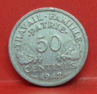 50 Centimes état Français 1942 Lourde - TTB - Pièce Monnaie France - Article N°547 - 50 Centimes