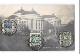 CPA Carte Photo Estonie Teater Philatélie - Estonia