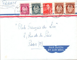 NORVEGE AFFRANCHISSEMENT COMPOSE SUR LETTRE AVION POUR LA FRANCE 1961 - Lettres & Documents