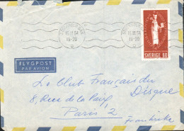 DANEMARK SEUL SUR LETTRE POUR LA FRANCE 1964 - Briefe U. Dokumente