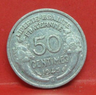50 Centimes Morlon Alu 1945 B - TB - Pièce Monnaie France - Article N°557 - 50 Centimes