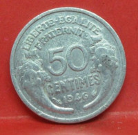 50 Centimes Morlon Alu 1946 - TB - Pièce Monnaie France - Article N°560 - 50 Centimes