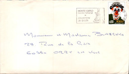 MONACO SEUL SUR LETTRE POUR LA FRANCE 1976 - Cartas & Documentos