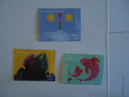 PORTUGAL  AZORE MADEIRA   MNH 3  STAMPS    EUROPA   2001 - 2001