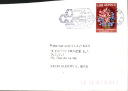 MONACO SEUL SUR LETTRE POUR LA FRANCE 1978 - Lettres & Documents