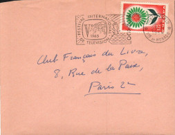 MONACO SEUL SUR LETTRE POUR LA FRANCE 1964 - Briefe U. Dokumente