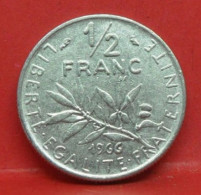 50 Centimes Semeuse 1966 - TTB - Pièce Monnaie France - Article N°575 - 1/2 Franc