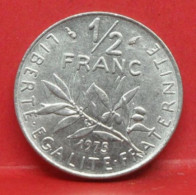 50 Centimes Semeuse 1975 - SUP - Pièce Monnaie France - Article N°585 - 1/2 Franc