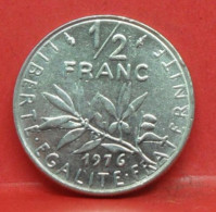 50 Centimes Semeuse 1976 - SUP - Pièce Monnaie France - Article N°588 - 1/2 Franc