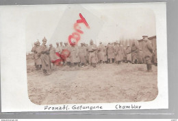 54 CHAMBLEY FRANZOS GEFANGENE PRISONNIERS FRANCAIS CARTE PHOTO - Chambley Bussieres