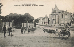 St Nazaire * L'entrée Du Jardin Des Plantes Et L'avenue De Béarn * Attelage âne * Landau - Saint Nazaire