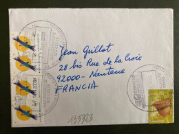 LETTRE Pour La FRANCE TP S1 + OISEAU 75c X4 OBL.27 MAY 2008 - Lettres & Documents