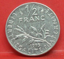 50 Centimes Semeuse 1995 - SUP - Pièce Monnaie France - Article N°609 - 1/2 Franc