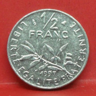 50 Centimes Semeuse 1997 - SUP - Pièce Monnaie France - Article N°615 - 1/2 Franc