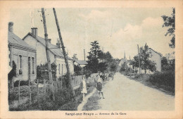 CPA 41 SARGE SUR BRAYE AVENUE DE LA GARE - Andere & Zonder Classificatie