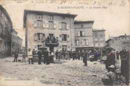 CPA 43 SAINT DIDIER LA SEAUVE LA GRANDE PLACE / Cliché Pas Courant - Autres & Non Classés